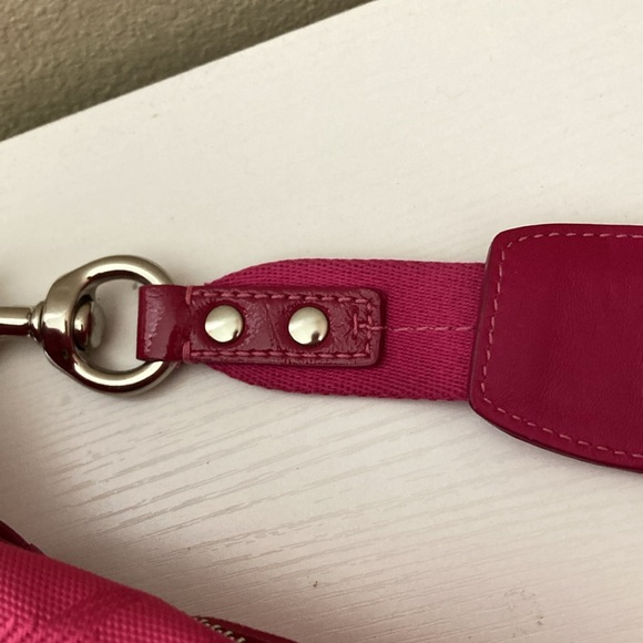 Pink and Orange Coach Bag Style F14873 - Picture 6 of 9